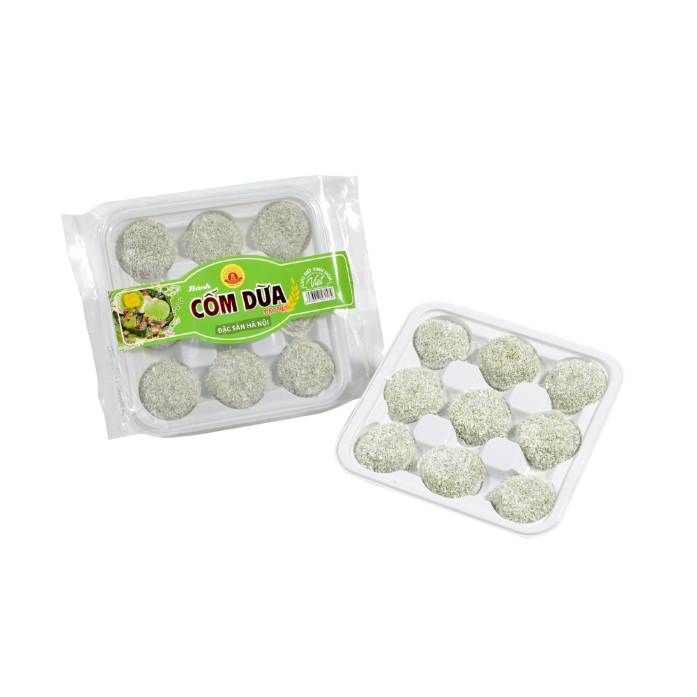 Bánh Cốm phủ dừa 215g 1 Bánh Cốm phủ dừa 215g