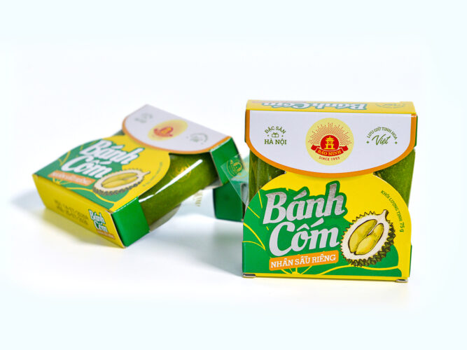 banh com sau rieng 75g banh com hop sau rieng 75g