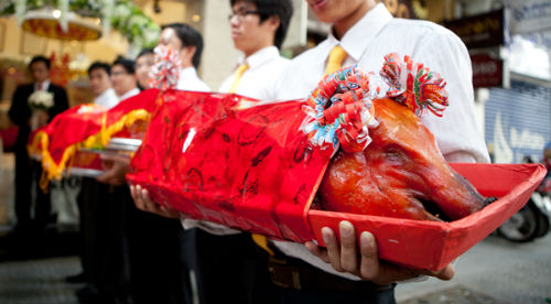 Bánh cốm - nét đẹp truyền thống trong văn hóa cưới hỏi của người Việt