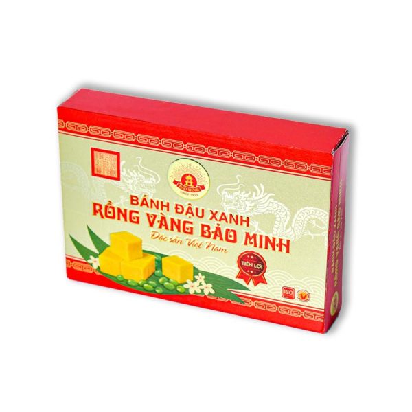 Hộp bánh đậu xanh rồng vàng 60g - Đặc sản Hà Nội | Bảo Minh