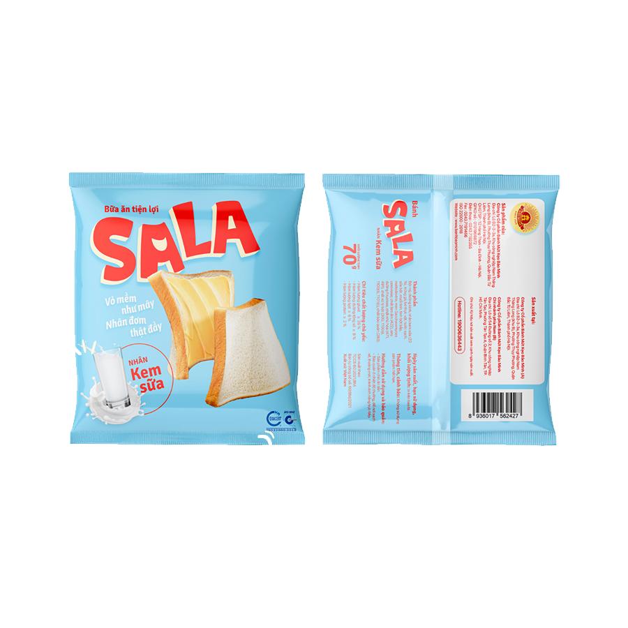 Bánh Sala nhân kem sữa 55g