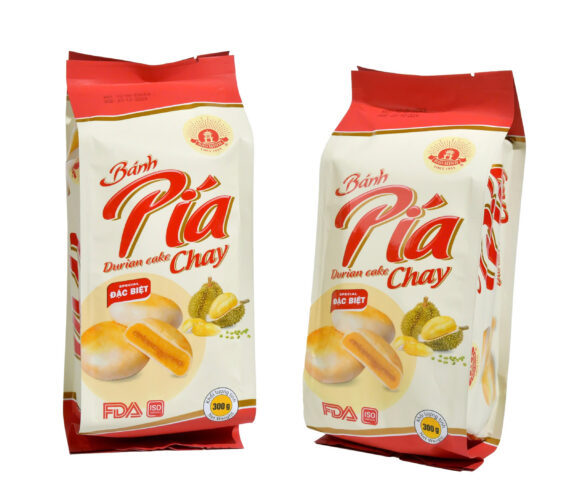 banh pia chay dau xanh sau rieng 300g banh pia bao bi moi mien bac trung