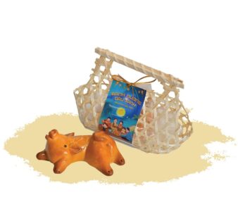 Heo nặn giỏ tre – Bánh nướng đậu xanh