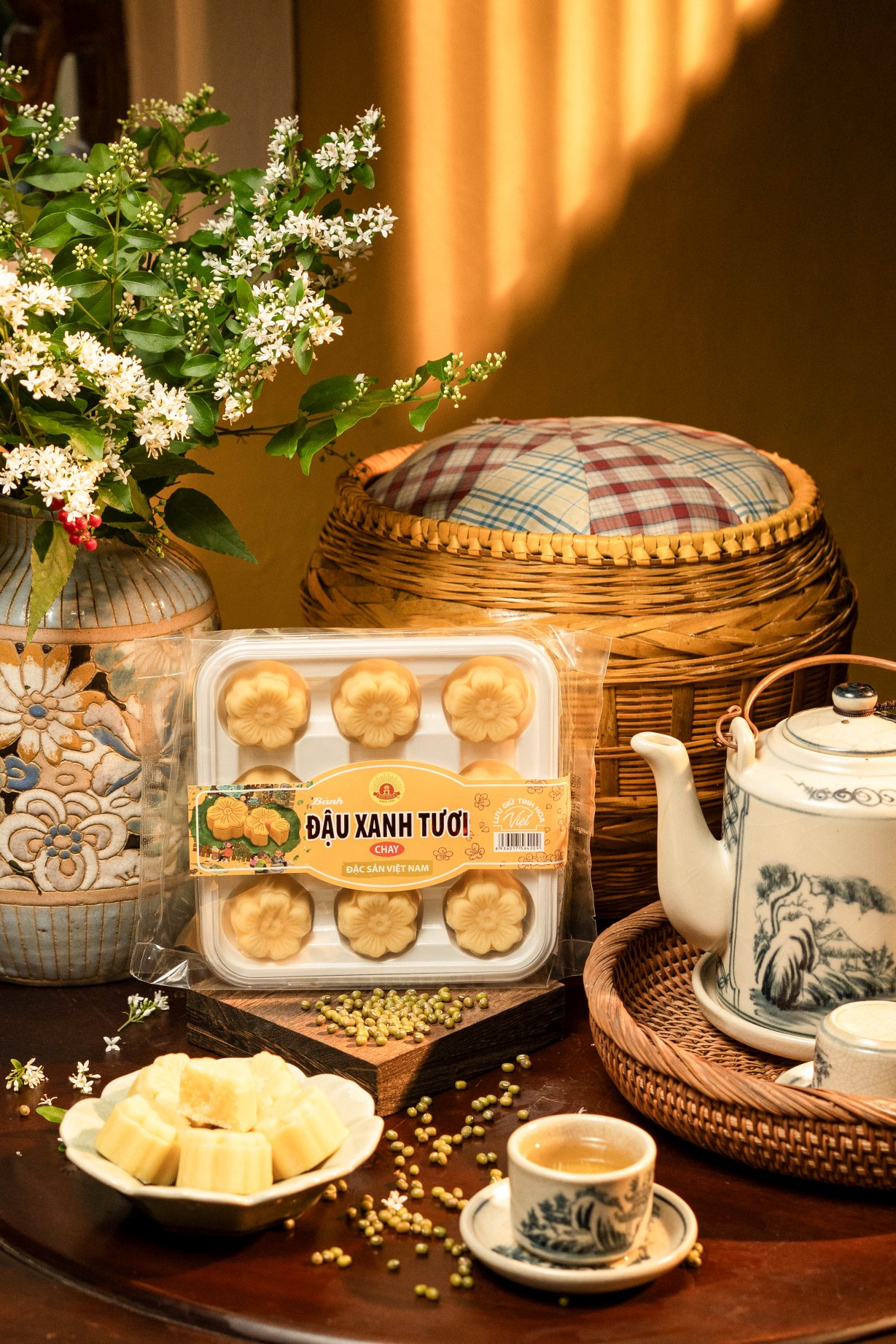Bánh đậu xanh tươi