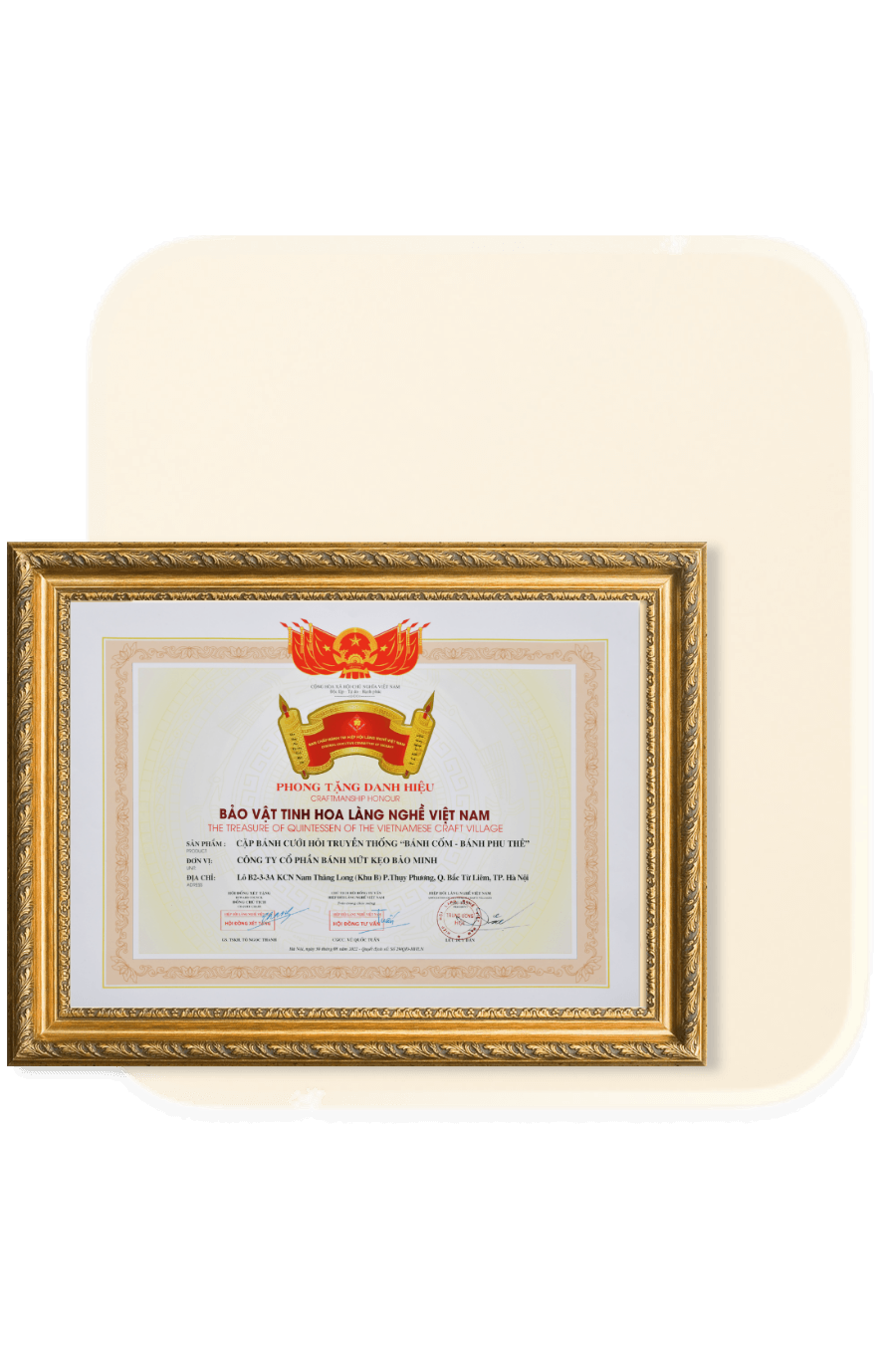 Danh hiệu bảo vật tinh hoa làng nghề Việt Nam