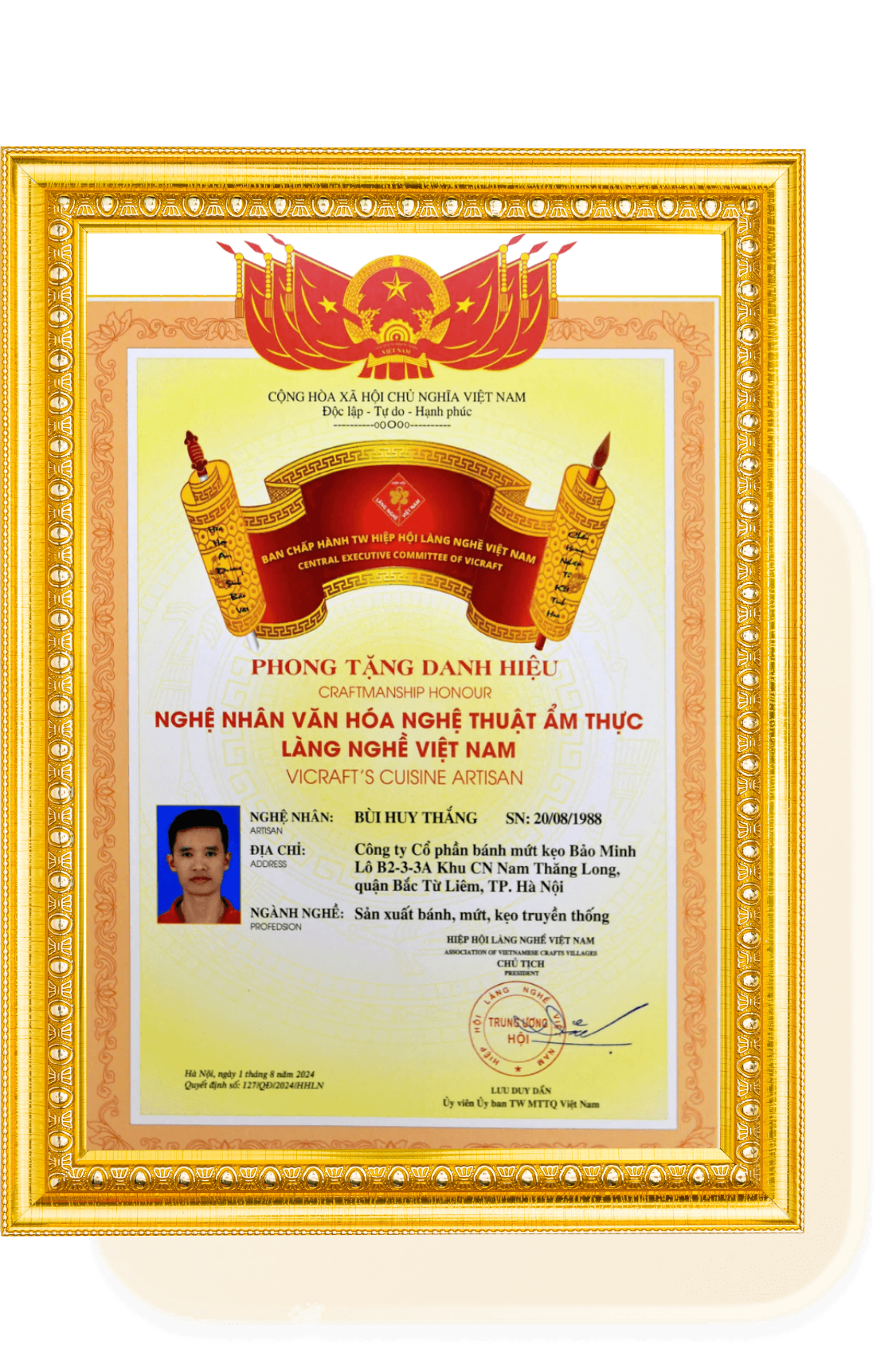 Nghệ nhân Bùi Huy Thắng