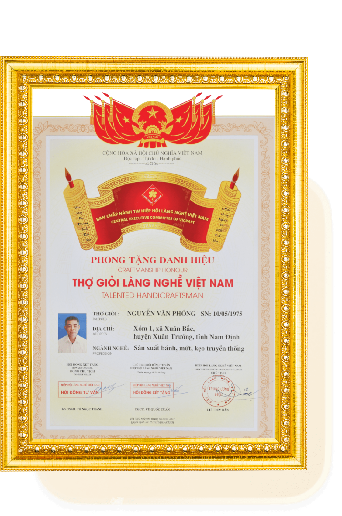 Thợ giỏi Nguyễn Văn Phóng